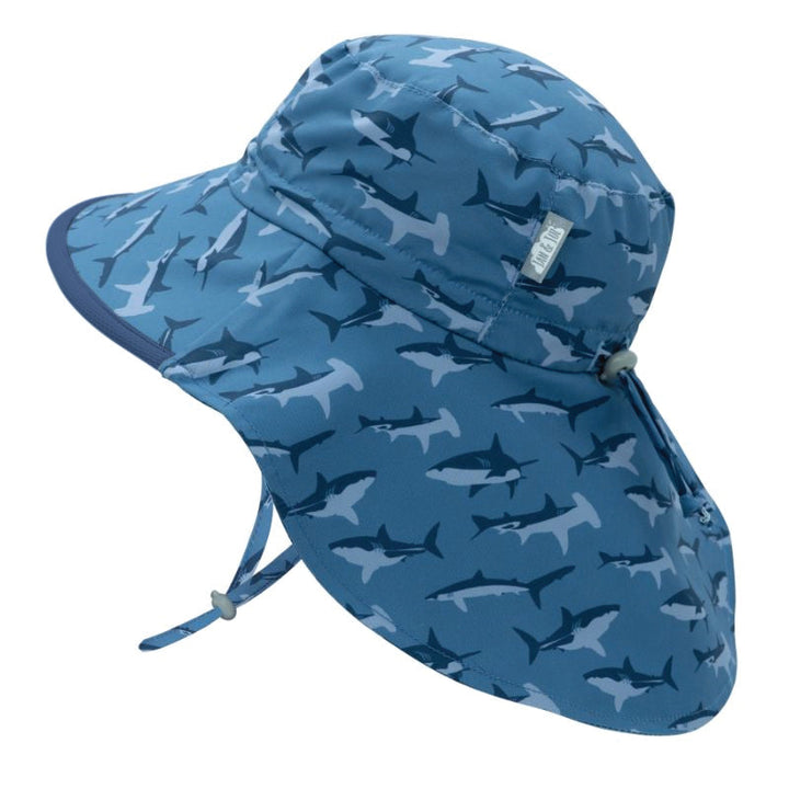 Jan &amp; Jul Aqua Dry Xplorer Hat - Shark/Navy Trim