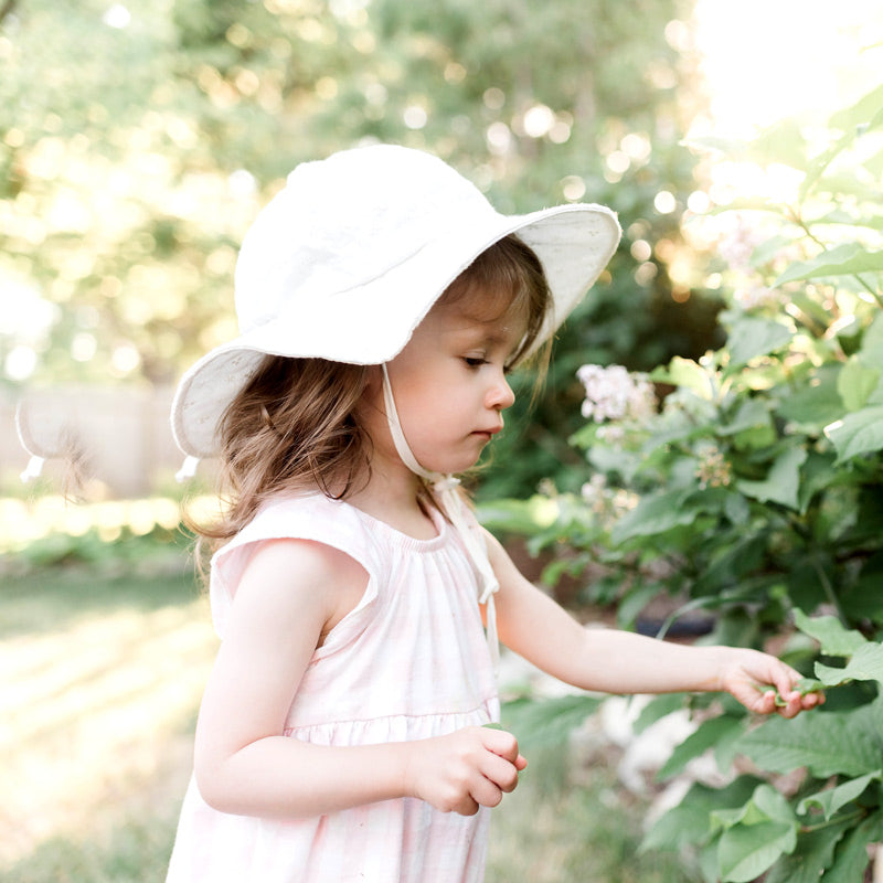 Jan &amp; Jul Cotton Floppy Hat - White Eyelet