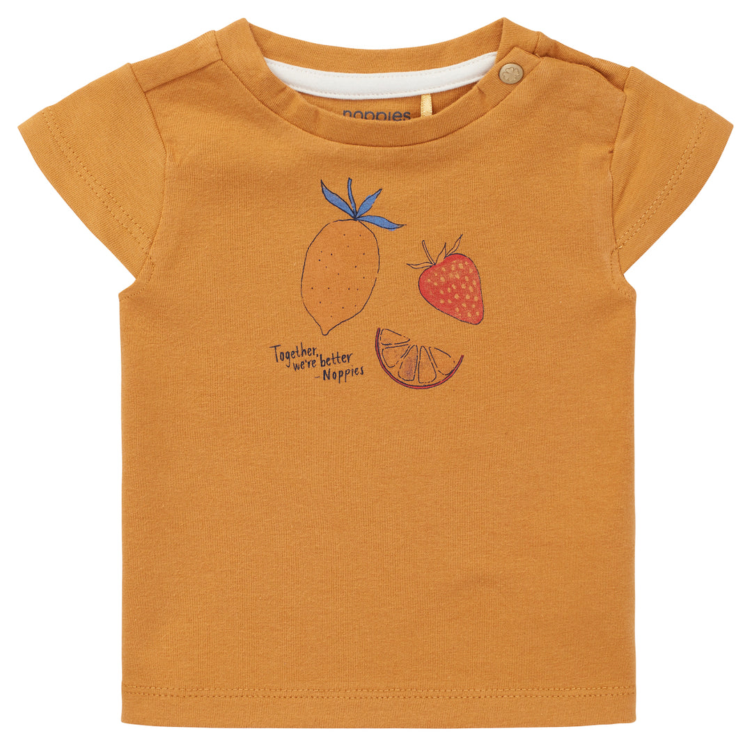 Noppies Short Sleeve Alcobendas Tee - Amber Gold Noppies Short Sleeve Alcobendas Tee - Amber Gold