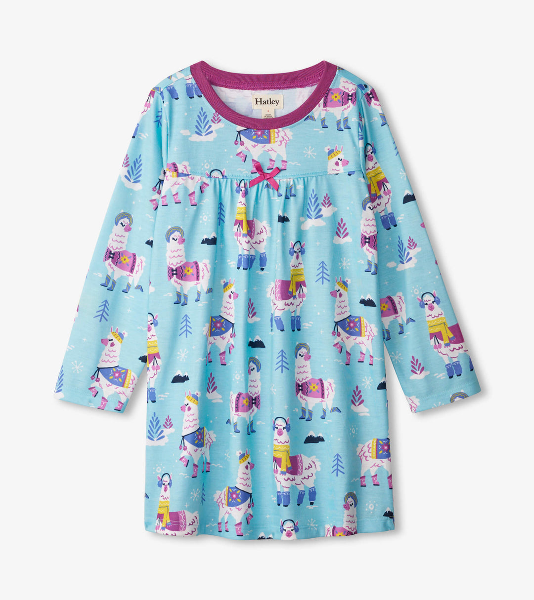 Hatley Long Sleeve Nightdress - Mountaineer Alpacas Hatley Long Sleeve Nightdress - Mountaineer Alpacas