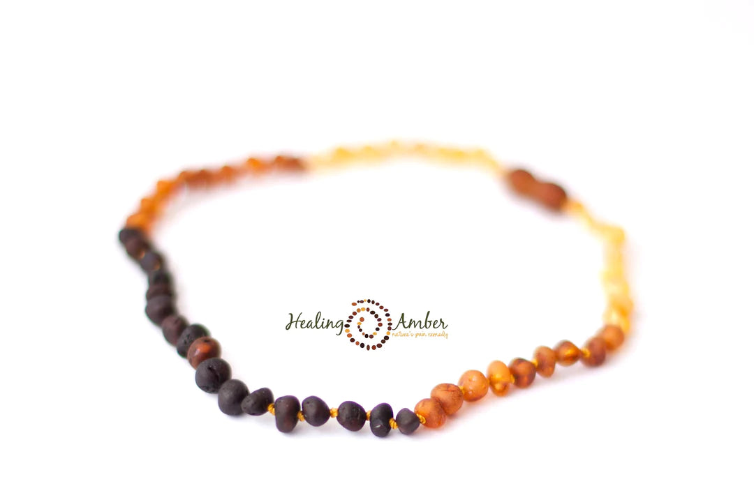 Wholesale Baltic amber & lapis lazuli & turquoise teething necklace btn11