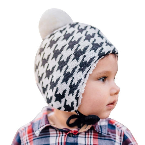 Jan &amp; Jul Gro-With-Me Winter Hat - Houndstooth
