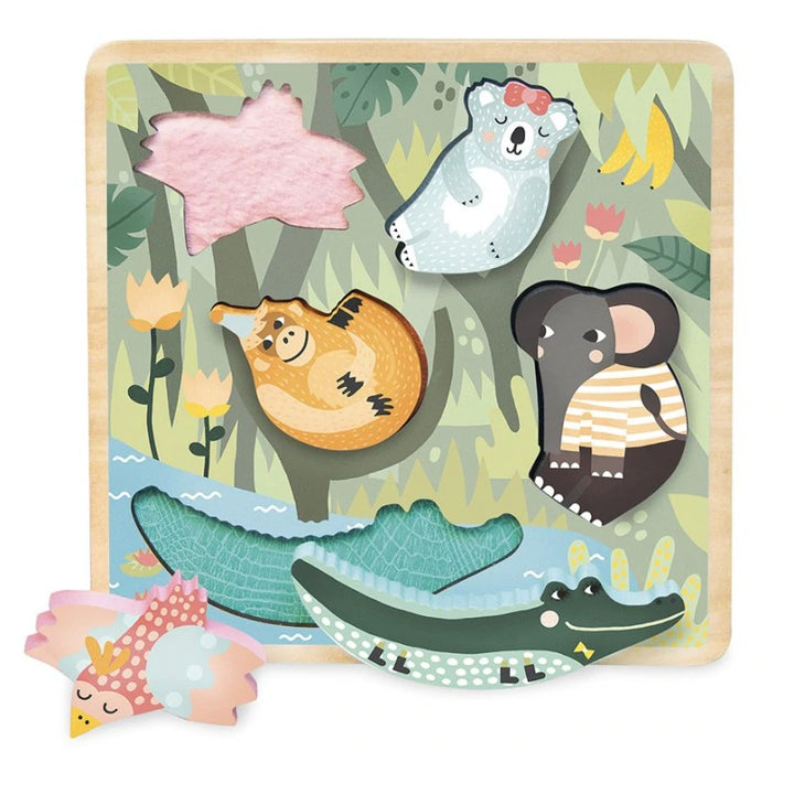 Vilac Touch and Feel 5 Piece Puzzles Vilac Touch and Feel 5 Piece Puzzles
