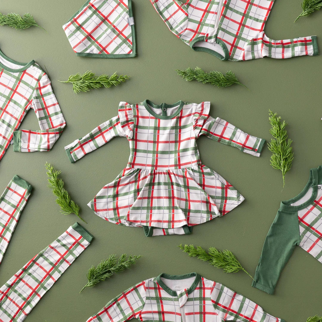 Kyte Baby Long All - Hunter Plaid Kyte Baby Long All - Hunter Plaid
