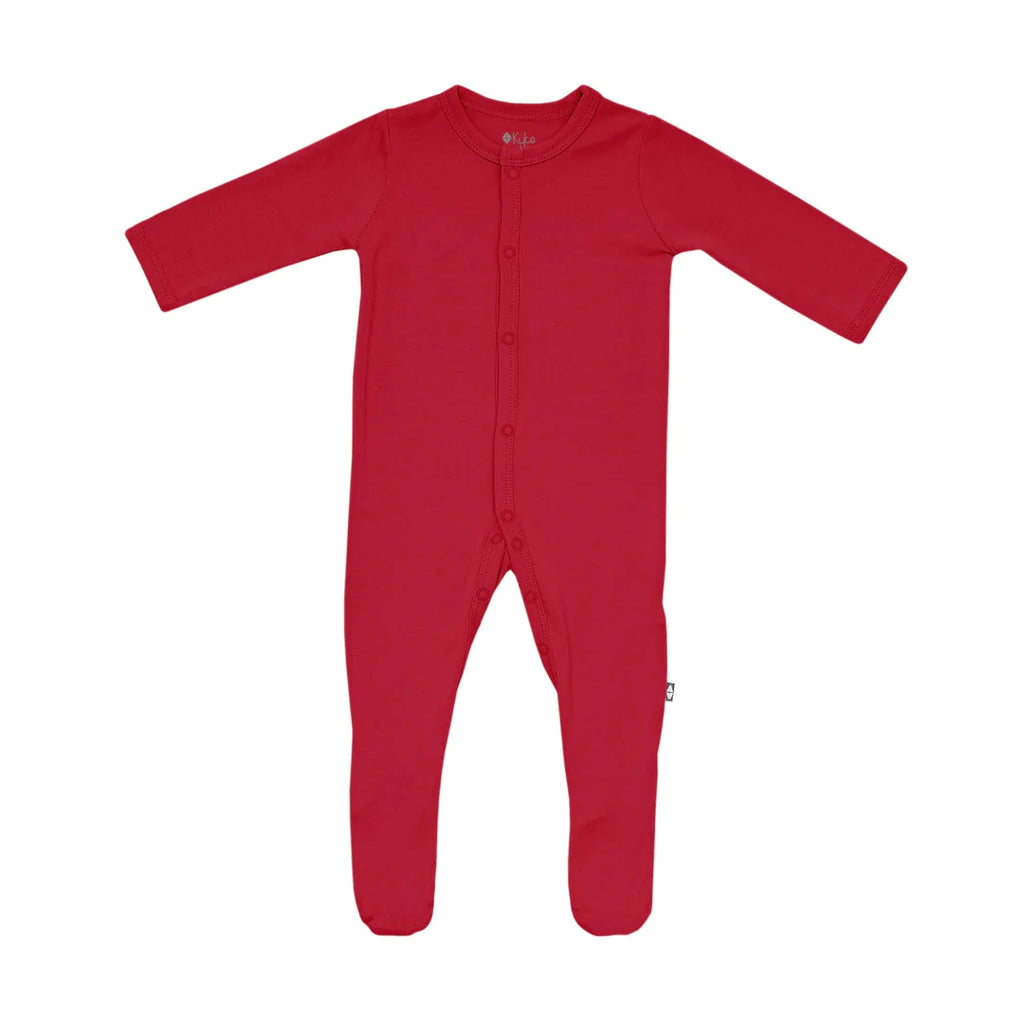 Kyte Baby Snap Footie - Cardinal Kyte Baby Snap Footie - Cardinal