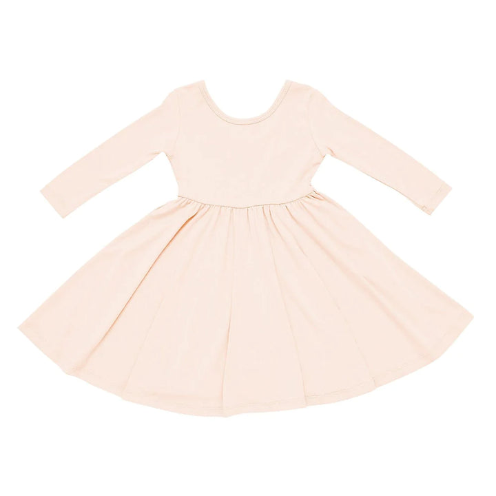Kyte Baby Long Sleeve Twirl Dress - Porcelain Kyte Baby Long Sleeve Twirl Dress - Porcelain