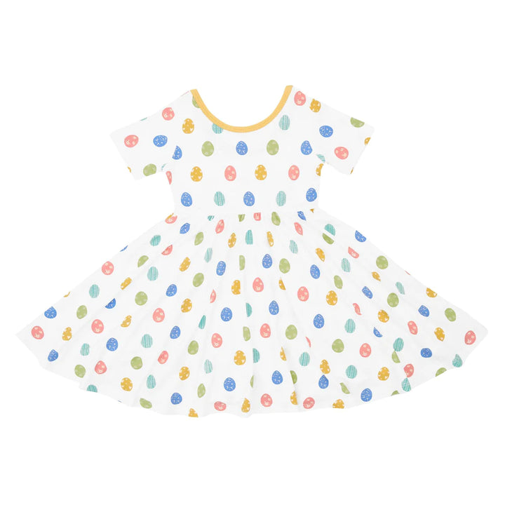 Kyte Baby Short Sleeve Twirl Dress - Spring Egg Kyte Baby Short Sleeve Twirl Dress - Spring Egg