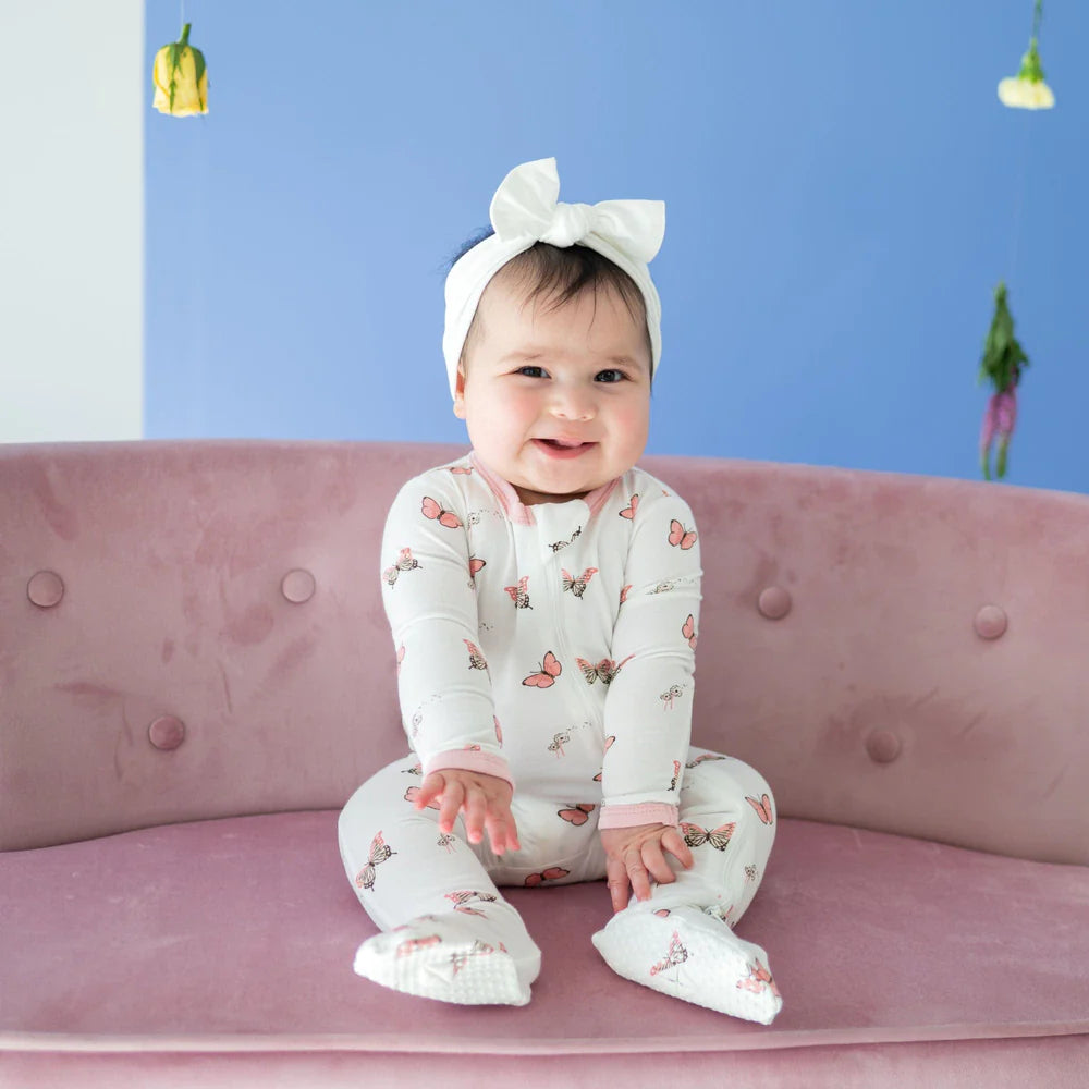 Kyte Baby Zippered Footie - Butterfly Kyte Baby Zippered Footie - Butterfly