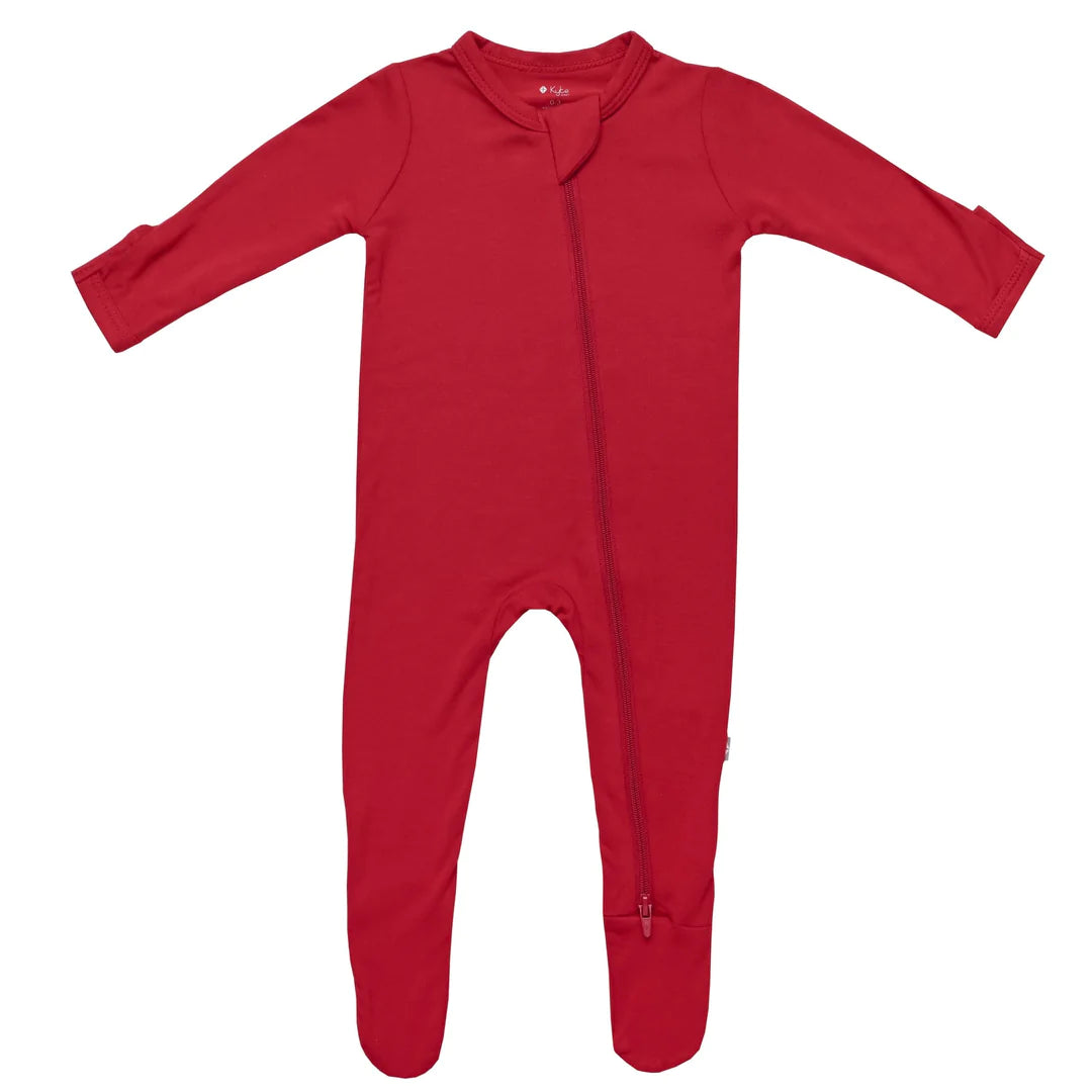 Kyte Baby Snap Footie - Cardinal Kyte Baby Snap Footie - Cardinal