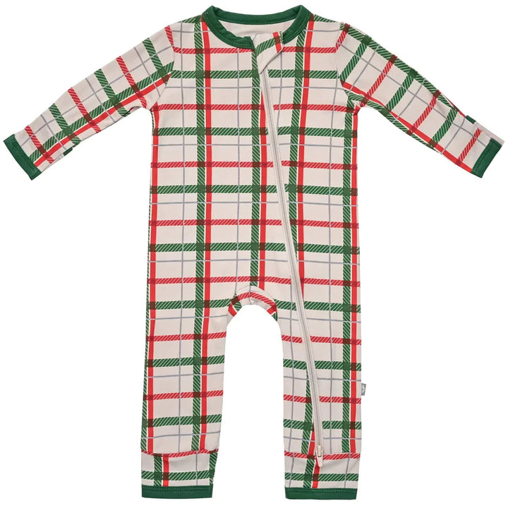 Kyte Baby Zippered Romper - Hunter Plaid Kyte Baby Zippered Romper - Hunter Plaid