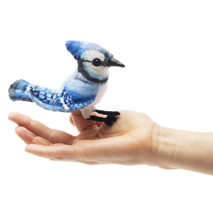 Folkmanis Finger Puppet - Mini Blue Jay