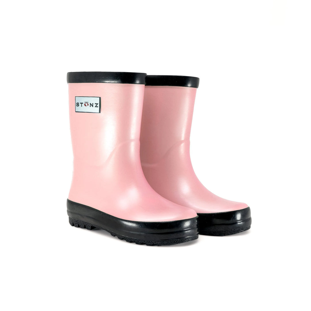 Stonz Metallic Rain Boots Metallic Pink