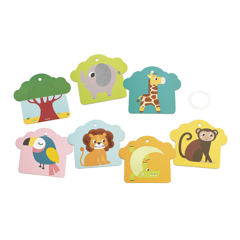 Janod Tactile Cards Set - Savannah Janod Tactile Cards Set - Savannah