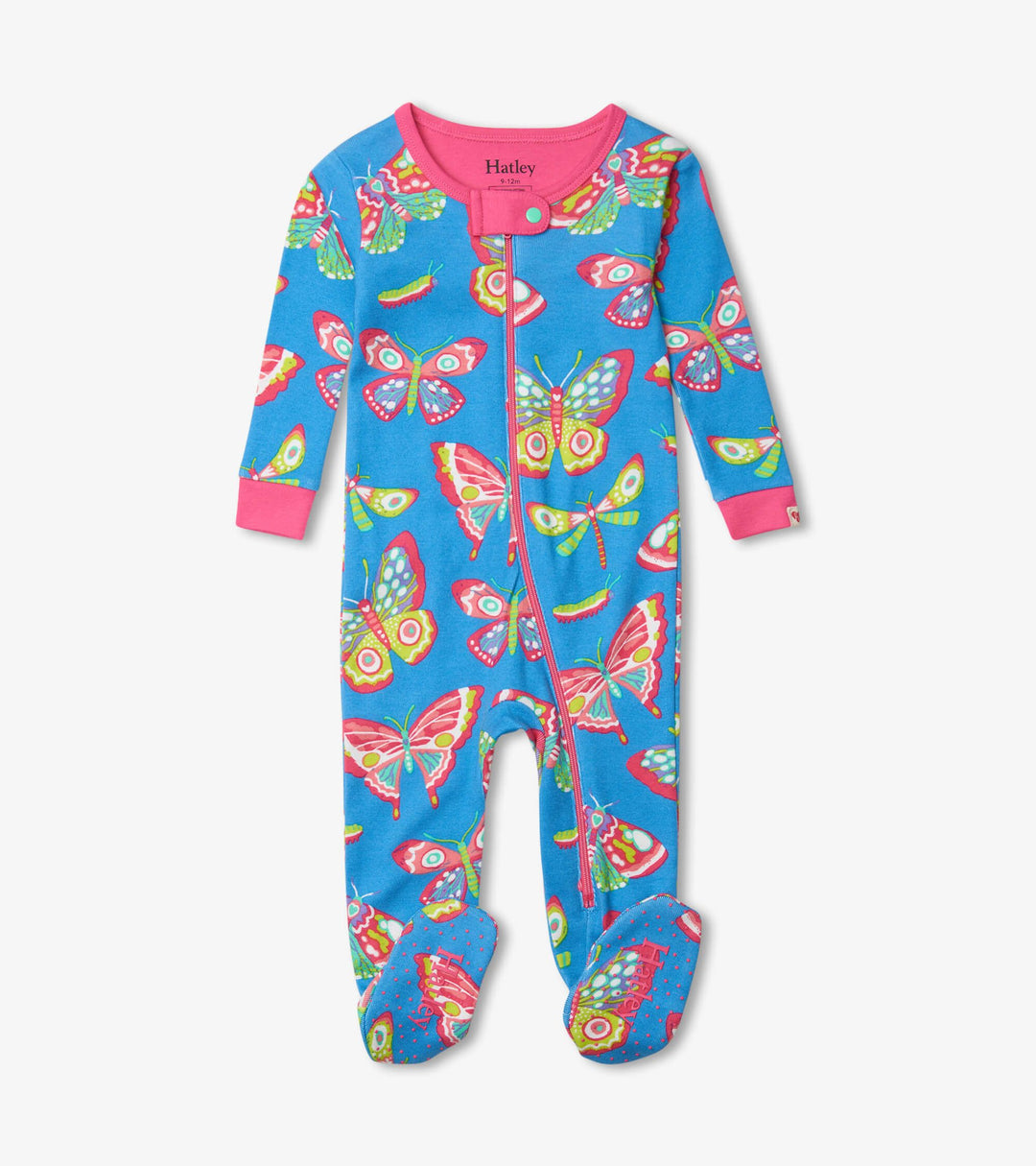 Hatley Footed Coverall - Botanical Butterflies Hatley Footed Coverall - Botanical Butterflies