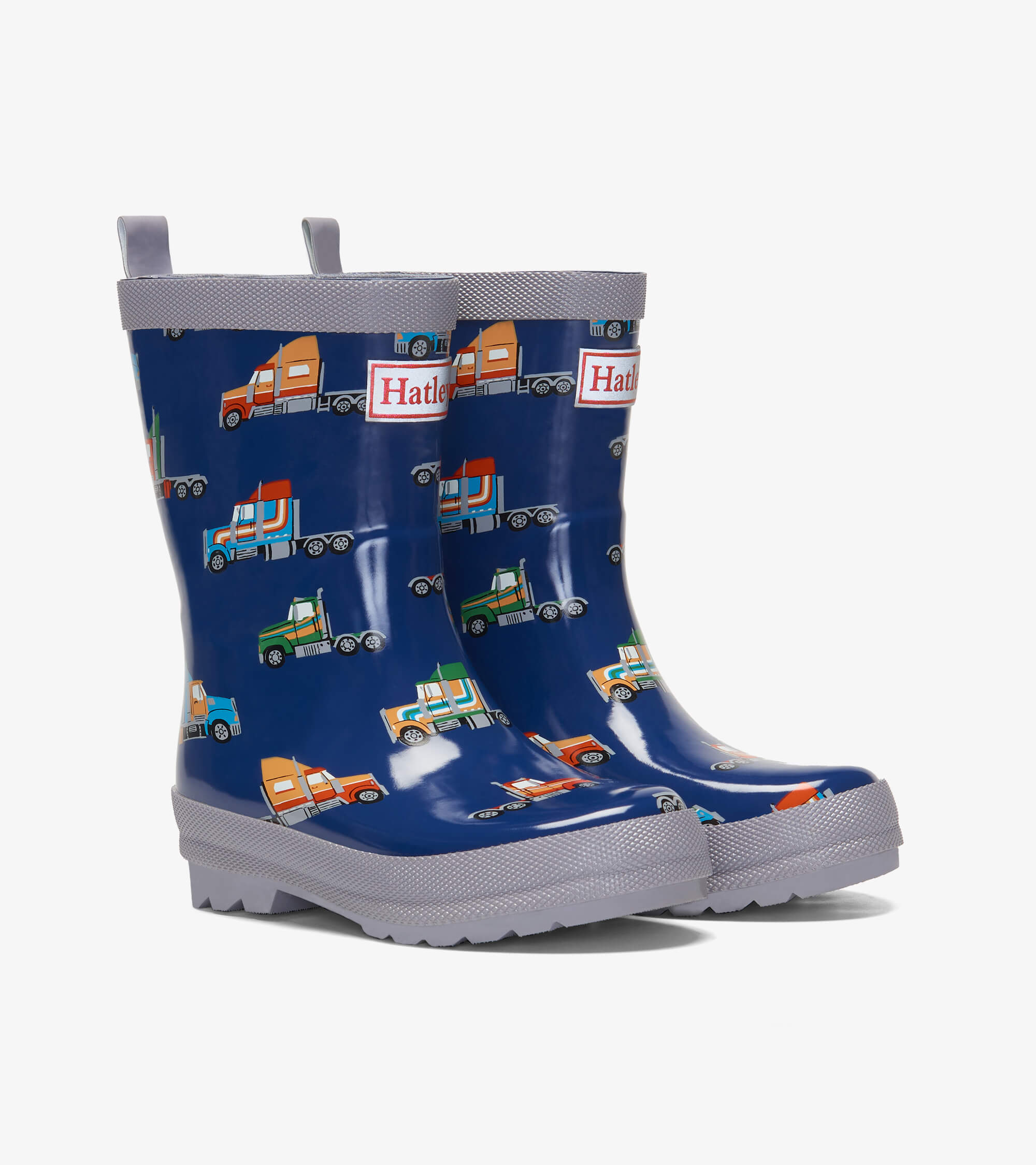 Big Rigs Shiny Hatley Shiny Rain Boots - Big Rigs – Fluffy Bottom Babies