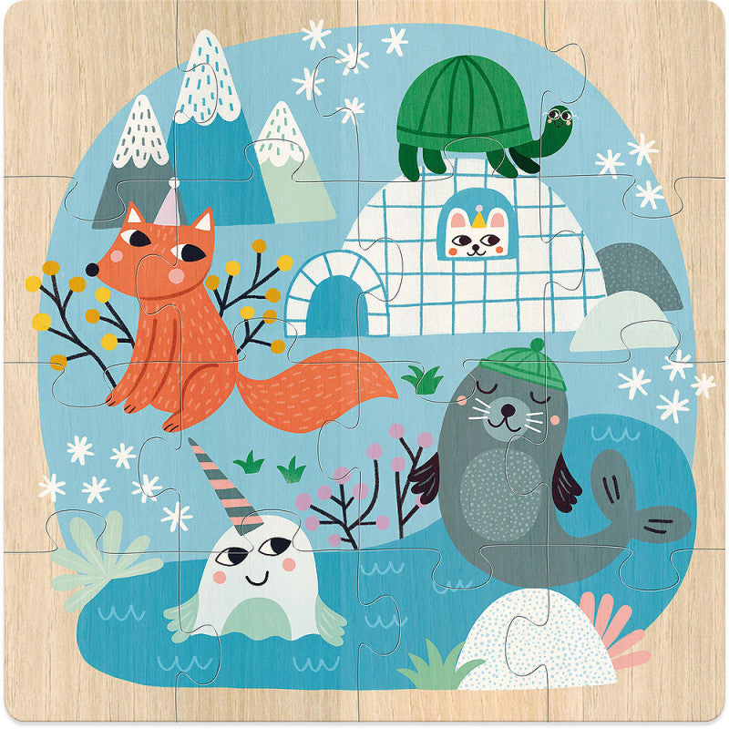 Vilac Animals of the World 3x16pc Puzzles